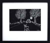 Viktor Preiss - Úplněk - originál kresba